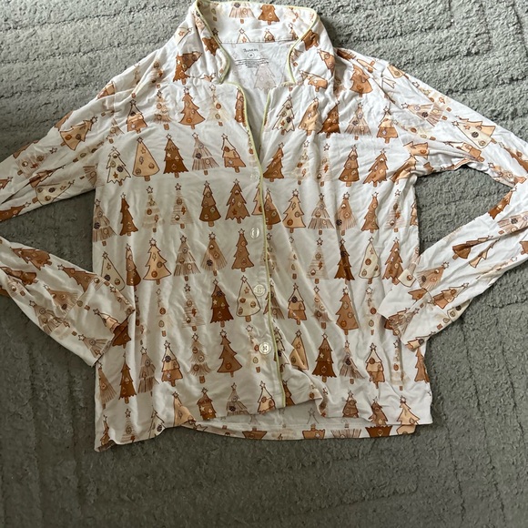 Med mom  JAMMERS Tree Print Bamboo Set in Brown and Cream - Picture 2 of 4